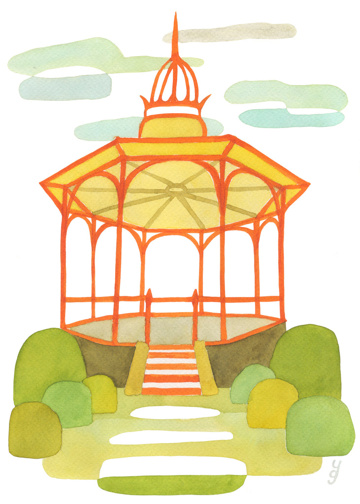 David Bowie Band Stand - Mid Century Modern Art Print - Beckenham Print