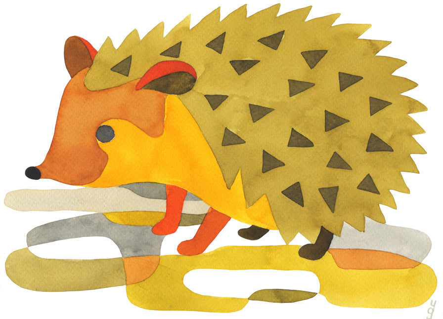 Hedgehog Nursery Print